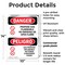 Signmission Propane Gas Flammable No Smoking Danger Sign, Plastic, 10in W x 14in L, 2PK OS-2PACK-DS-P-1014-VS-1539 - alternate 2